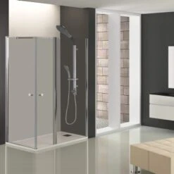 Schwenktür Sanoflex 6 Mm Chrom 75 Cm X 195 Cm -Badarmaturen Verkauf 049 201036 201037 201038 6