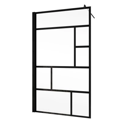 Schulte Alexa Style 2.0 Duschwand Walk In BlackStyle Atelier 1 Dekor 100 X 200cm 4 Schulte Alexa Style 2.0 Duschwand Walk In BlackStyle Atelier 1 Dekor 100 X 200cm – Bild 2