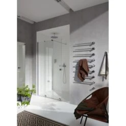 Hüppe Xtensa Pure Walk In Gleittür 1-teilig Rechtsbefestigung 160-180cm X 200cm -Badarmaturen Verkauf 159157 XtensaNische