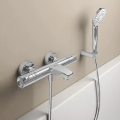 Ideal Standard Badethermostat Ceratherm T50 Aufputz Chrom -Badarmaturen Verkauf 189337 3049 12