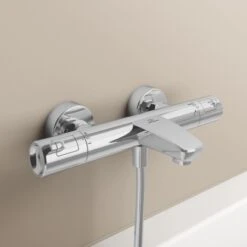 Ideal Standard Badethermostat Ceratherm T50 Aufputz Chrom -Badarmaturen Verkauf 189337 3049 9