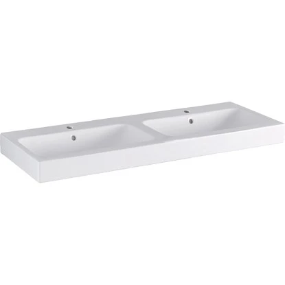 Geberit Doppelwaschbecken ICon 120 Cm Weiß 3 Geberit Doppelwaschbecken ICon 120 Cm Weiß