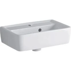 Geberit Handwaschbecken Renova Plan 45 Cm Weiß Mit Hahnloch KeraTect