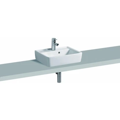 Geberit Aufsatzwaschbecken Renova Plan 50 Cm Weiß 4 Geberit Aufsatzwaschbecken Renova Plan 50 Cm Weiß – Bild 2