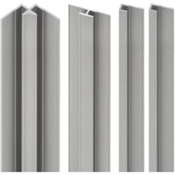 Schulte ExpressPlus Profilset Für Duschrückwände Länge 210 Cm Alu Natur