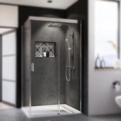 Breuer Schiebetür Rechts Für Seitenwand Panorama Chrom Klarglas 120 Cm -Badarmaturen Verkauf 2608149 2570 3483 2