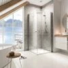 Schulte Eckeinstieg Mit Drehfalttür Garant Echtglas Chrom-Optik 90 Cm X 90 Cm -Badarmaturen Verkauf 32020 2053 4060991033902 1