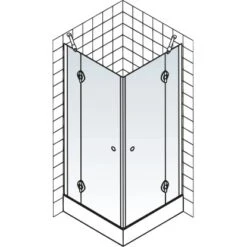 Schulte ExpressPlus Eckeinstieg 4-tlg. MasterClass Chromoptik 80x80x200cm 10 Schulte ExpressPlus Eckeinstieg 4-tlg. MasterClass Chromoptik 80x80x200cm -Badarmaturen Verkauf 32020 2053 4060991038341 5