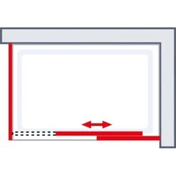 Schulte ExpressPlus Schiebetür MasterClass Mit Seitenwand Chromoptik 90x140cm -Badarmaturen Verkauf 32020 2053 4060991038501 6