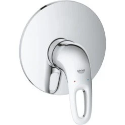 Grohe Einhand-Brausebatterie Eurostyle Offener Metall-Hebelgriff Chrom