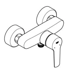 Grohe QuickFix Einhand-Duschbatterie Start Schwarz -Badarmaturen Verkauf 4005176782060 4520 AI 01