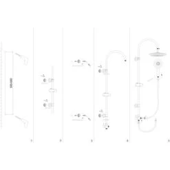 AquaSu Duschsystem Pitus Mit 4 Strahlarten Rund Chrom 7 AquaSu Duschsystem Pitus Mit 4 Strahlarten Rund Chrom -Badarmaturen Verkauf 4006596723336 723336 87