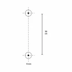 Baliv Brausestange DST-50.01, 58 Cm Verchromt -Badarmaturen Verkauf 4007873312373 WEB01 260521