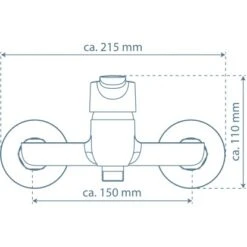 Schütte Duscharmatur Vico Chrom -Badarmaturen Verkauf 4008431424002 2759 99