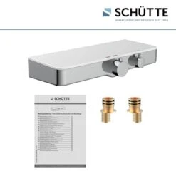Schütte Thermostat-Duscharmatur Ocean Mit Ablage Chrom-Weiß -Badarmaturen Verkauf 4008431605357 2759 5