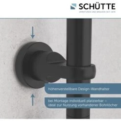 Schütte Duschsystem Mallorca Mit Kopf-und Handbrause Ohne Armatur Schwarz Matt -Badarmaturen Verkauf 4008431606668 2759 15