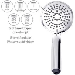 Wenko Duschsystem Young Eco Inkl. 2 Wasserspar-Regulatoren -Badarmaturen Verkauf 4008838404287 1068 AI 03