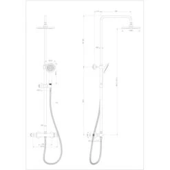 Wenko Duschsystem Young Eco Inkl. 2 Wasserspar-Regulatoren -Badarmaturen Verkauf 4008838404287 1068 VM 01