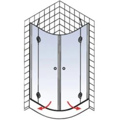 Schulte Runddusche Youngline Chromoptik Depoli Light 192 Cm X 90 Cm X 90 Cm. Rad -Badarmaturen Verkauf 4037563122555 5