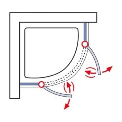 Schulte Runddusche Youngline Chromoptik Depoli Light 192 Cm X 90 Cm X 90 Cm. Rad -Badarmaturen Verkauf 4037563122555 6