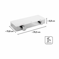 Baliv Thermostat-Duscharmatur DU-2070 Weiß Verchromt -Badarmaturen Verkauf 4048122122213 VM01 281021