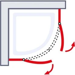 Schulte Runddusche Alexa Style 2.0 Echtglas 4-tlg. Alu-Natur 90 Cm X 90 Cm -Badarmaturen Verkauf 4060991019685 2053 6