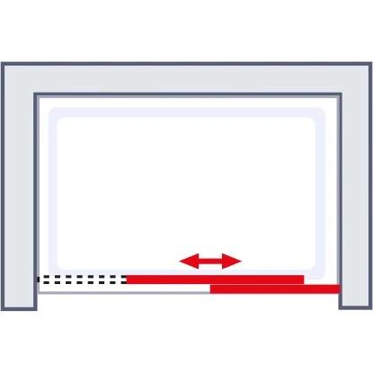 Schulte Schiebetür Mit Festelement Rechts In Nische MasterClass BxH 160 X 200 Cm 5 Schulte Schiebetür Mit Festelement Rechts In Nische MasterClass BxH 160 X 200 Cm – Bild 3
