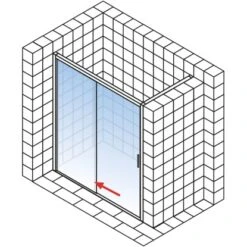 Schulte Schiebetür Mit Festelement Rechts In Nische MasterClass BxH 160 X 200 Cm 10 Schulte Schiebetür Mit Festelement Rechts In Nische MasterClass BxH 160 X 200 Cm -Badarmaturen Verkauf 4060991028847 2053 04