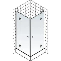 Schulte ExpressPlus Eckeinstieg 4-tlg. MasterClass Chromoptik 79,2-81,2x200cm 12 Schulte ExpressPlus Eckeinstieg 4-tlg. MasterClass Chromoptik 79,2-81,2x200cm -Badarmaturen Verkauf 4060991038358 2053 5