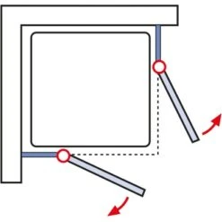 Schulte ExpressPlus Eckeinstieg 4-tlg. MasterClass Chromoptik 79,2-81,2x200cm 13 Schulte ExpressPlus Eckeinstieg 4-tlg. MasterClass Chromoptik 79,2-81,2x200cm -Badarmaturen Verkauf 4060991038358 2053 6