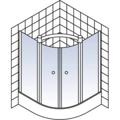 Schulte ExpressPlus Runddusche Garant 4-tlg. Alu-Natur Radius 55cm -Badarmaturen Verkauf 4060991038679 2053 5