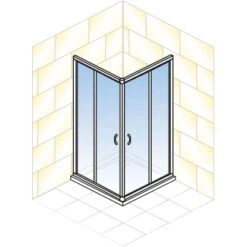Schulte ExpressPlus Eckeinstieg Sunny Sicherheitsglas Chromoptik 190x80cm 14 Schulte ExpressPlus Eckeinstieg Sunny Sicherheitsglas Chromoptik 190x80cm -Badarmaturen Verkauf 4060991050411 2053 5