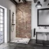 Schulte Alexa Style 2.0 Duschwand Walk In Schiebetür BlackStyle120 X 200cm -Badarmaturen Verkauf 4060991056734 2053 1