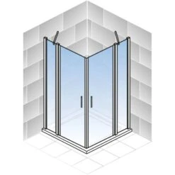 Schulte ExpressPlus Set Eckeinstieg AlexaStyle2.0 Mit Duschwanne 192x80cm -Badarmaturen Verkauf 4060991056994 2053 5