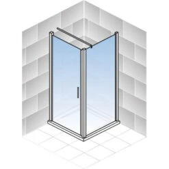 Schulte ExpressPlus Set Duschkabine Mit Drehtür AlexaStyle2.0 Mit DW 192x80cm -Badarmaturen Verkauf 4060991057038 2053 5