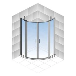 Schulte ExpressPlus Runddusche AlexaStyle2.0 90 X90 X 192 Cm Mit Radius: 550 Mm -Badarmaturen Verkauf 4060991064067 2053 7 5