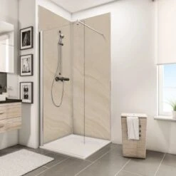 Schulte ExpressPlus DecoDesign Duschrückwand Dekor Sandstein Hell 210x100cm -Badarmaturen Verkauf 4060991067891 Bild03