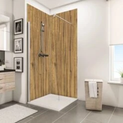 Schulte ExpressPlus DecoDesign Duschrückwand Dekor Schwarzwaldeiche 255 X 150 Cm -Badarmaturen Verkauf 4060991068119 Bild03