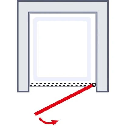 Schulte Drehtür Toura Nische Pendelbar Schwarz 200 X 90 Cm Klar Hell Anschlag R 7 Schulte Drehtür Toura Nische Pendelbar Schwarz 200 X 90 Cm Klar Hell Anschlag R – Bild 5
