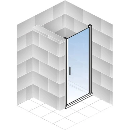 Schulte Drehtür Toura Nische Pendelbar Schwarz 200 X 90 Cm Klar Hell Anschlag R 8 Schulte Drehtür Toura Nische Pendelbar Schwarz 200 X 90 Cm Klar Hell Anschlag R – Bild 6