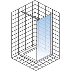 Schulte Walk In Frontteil Alexa Style 2.0 Dekor Frame Mattschwarz 200 X 120 Cm -Badarmaturen Verkauf 4060991070907 2053 5