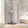Schulte ExpressPlus Drehfalttür Als Eckeinstieg Montage Auf Fliese 200 X 90 Cm -Badarmaturen Verkauf 4060991076152 2053 AB 01