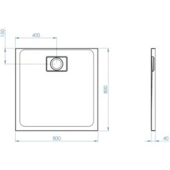 Ottofond Duschwanne Pearl 80 Cm X 80 Cm Weiß -Badarmaturen Verkauf 416352 3209 Pearl800x800 5