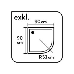 Baliv Duschkabine DUK-90.50R 90 Cm X 90 Cm Chrom 18 Baliv Duschkabine DUK-90.50R 90 Cm X 90 Cm Chrom -Badarmaturen Verkauf 4250312107805 WEB03 270521