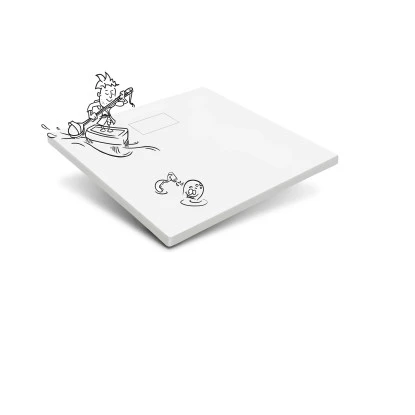 Baliv Duschwanne DW-90.100E SMC Kunststoff In Steinoptik 90 Cm X 90 Cm Weiß 4 Baliv Duschwanne DW-90.100E SMC Kunststoff In Steinoptik 90 Cm X 90 Cm Weiß – Bild 2