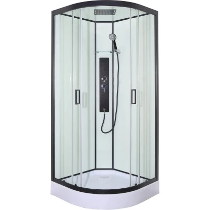 Sanotechnik Komplettduschkabine Sky 1 CL73 Schwarz 4 Sanotechnik Komplettduschkabine Sky 1 CL73 Schwarz – Bild 2