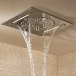 Grohe Deckenbrause Rainshower F-Series 15" Chrom 3 Strahlarten -Badarmaturen Verkauf 4520 ZZH X27939001 001 01