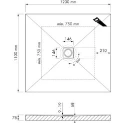 ESS Easy Drain Duschboard Aqua Brillant 120 X 110 Cm Komplettset 13 ESS Easy Drain Duschboard Aqua Brillant 120 X 110 Cm Komplettset -Badarmaturen Verkauf 4855755 1709 tz