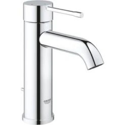 Grohe Einhand-Waschtischbatterie Essence S-Size Chrom Zugstangen-Ablaufgarnitur