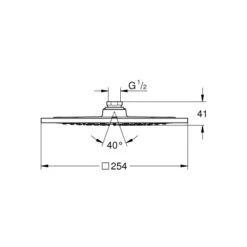 Grohe Kopfbrause Rainshower F-Series 10" Chrom -Badarmaturen Verkauf 518592 4520 1983638
